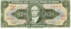 1 Centavo auf 10 Cruzeiros